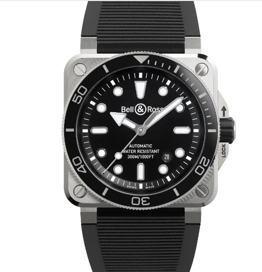 BELL & ROSS BR 03 Diver Black Steel Replica Watch BR03A-D-BL-ST/SRB