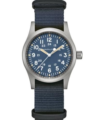Hamilton Khaki Field Mechanical 38 Blue Replica Watch H69439940